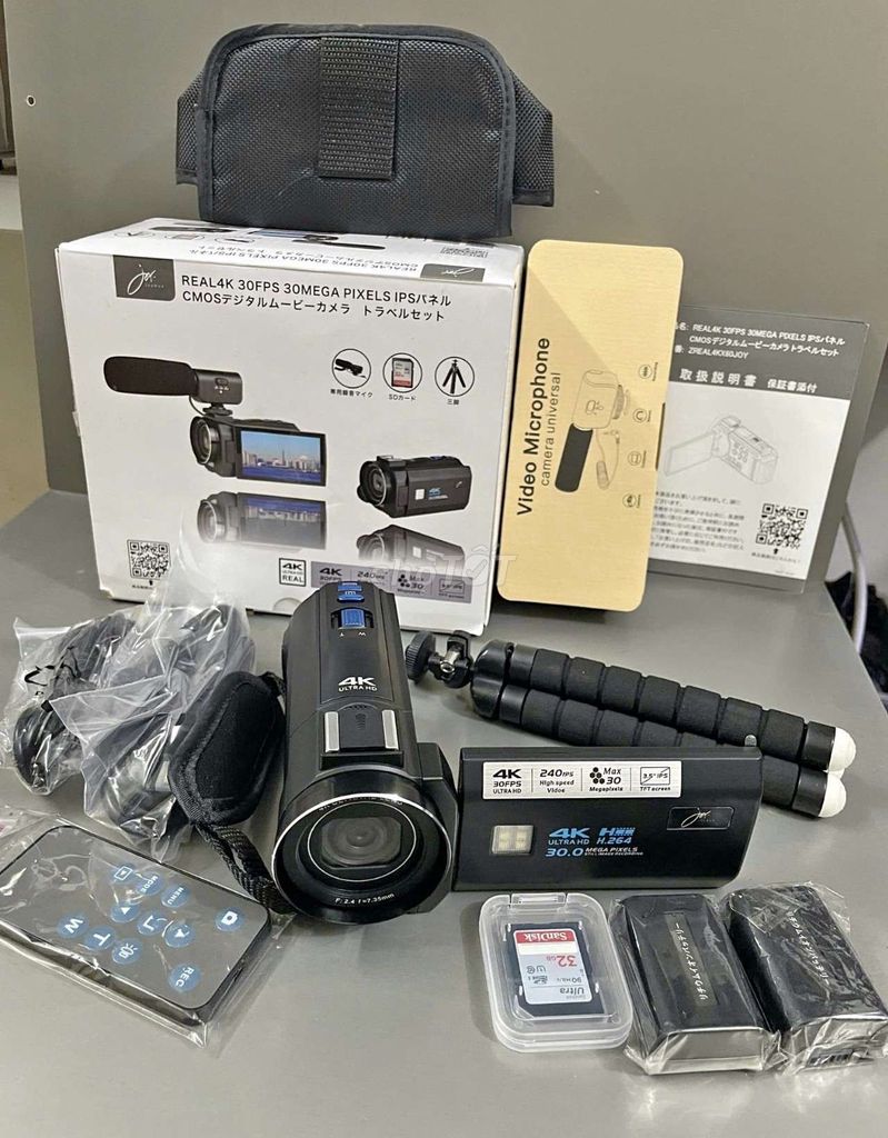 Máy quay phim 4K Nhật Bản mới đầy đủ phụ kiện. Mua bán Máy ảnh, Máy quay tại Quận Bắc Từ Liêm Hà Nội được đăng bởi Hoàng Đàn hình 1