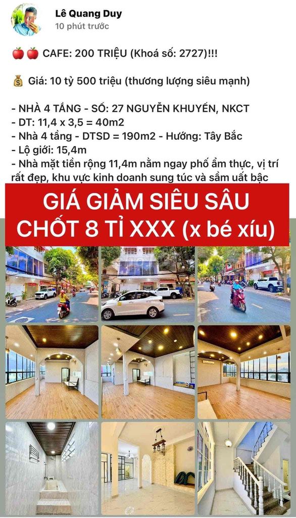 BAN NHÀ MẶT TIỀN NGUYỄN KHUYẾN