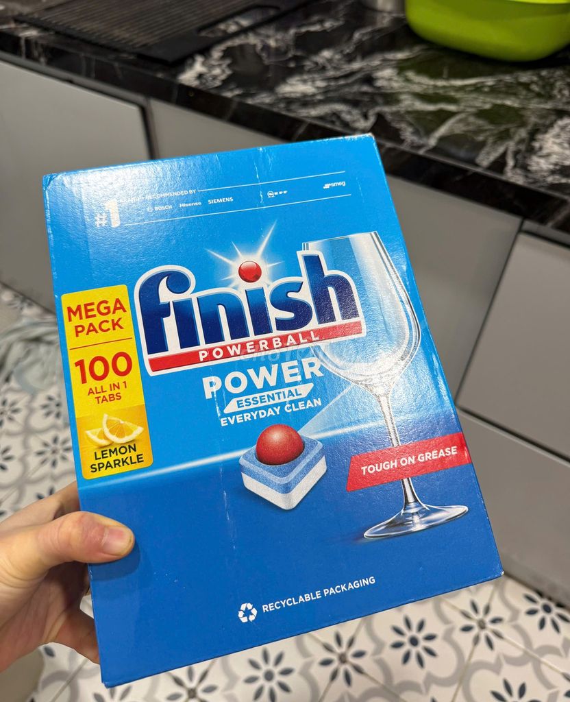 Viên rửa chén Finish Power Essential Chanh. Mua bán Dụng cụ nhà bếp tại Quận Bắc Từ Liêm Hà Nội được đăng bởi Luu Thanh Huyen hình 1