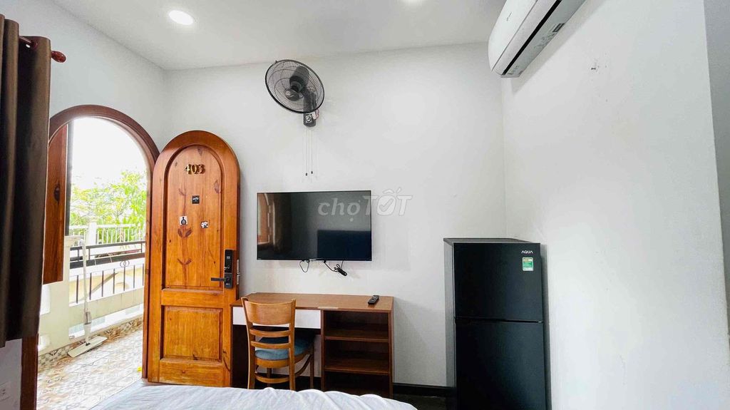CHÍNH CHỦ CHO THUÊ STUDIO BAN CÔNG THOÁNG MÁT NGAY CÔ BẮC- CÔ GIANG Q1