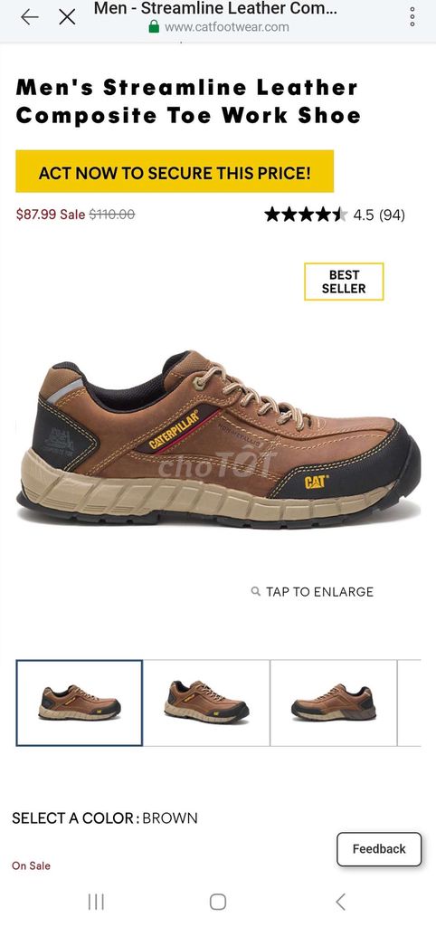 Size 43.5 - Giày Caterpillar mới 100%. Mua bán Giày dép tại Quận Phú Nhuận Tp Hồ Chí Minh được đăng bởi Minh Nguyen hình 6