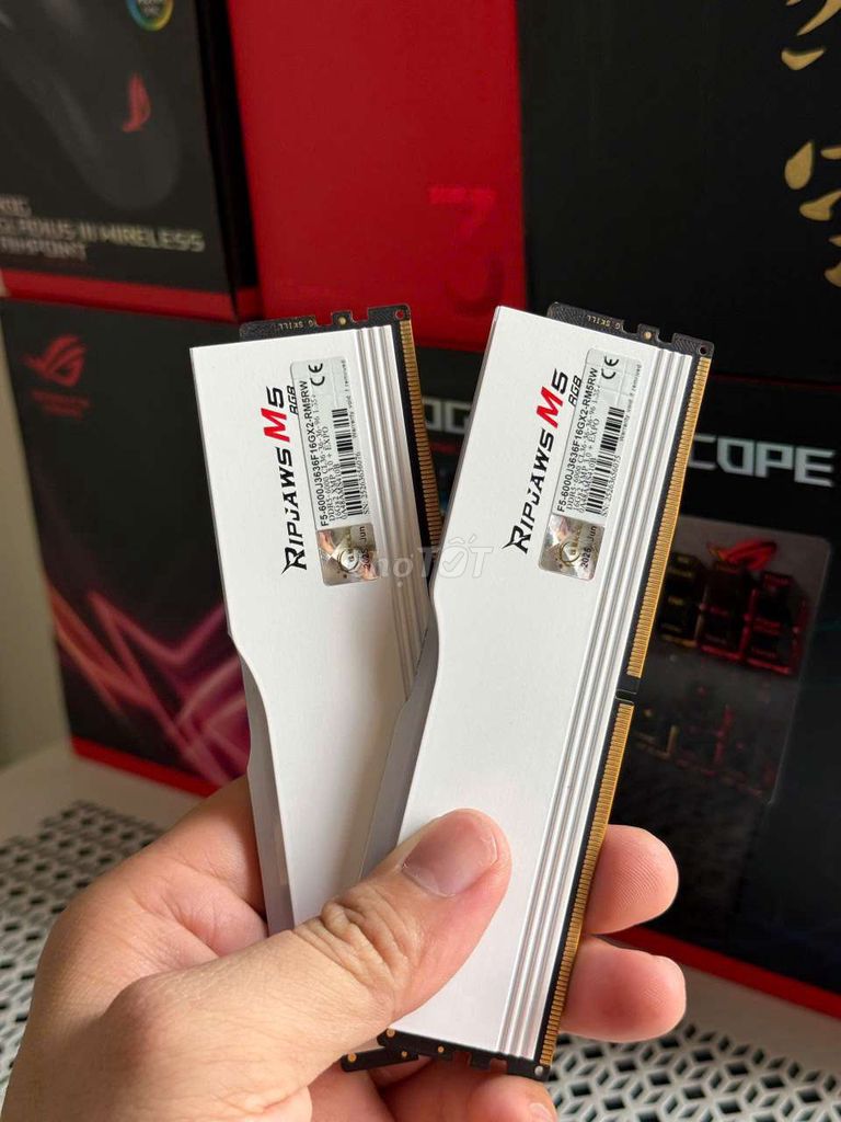 RAM G.Skill Ripjaws M5 32GB 6000MHz Trắng. Mua bán Linh kiện (RAM, Card...) tại Thành phố Thủ Đức Tp Hồ Chí Minh được đăng bởi Nguyễn Đức Tính hình 1