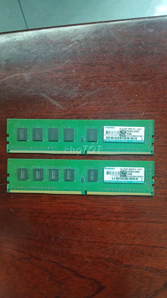 RAM KINGMAX 4GB DDR4-2400 Xanh lá. Mua bán Linh kiện (RAM, Card...) tại Thành phố Tân An Long An được đăng bởi VŨ TRỌNG HIẾU hình 1