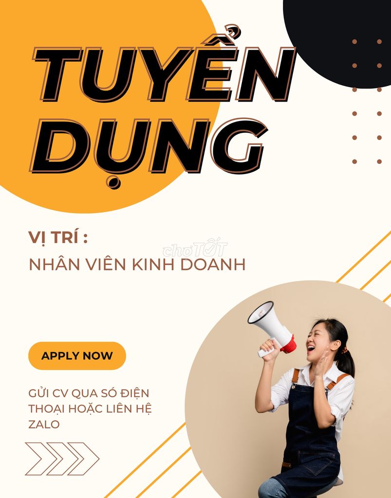 Tuyển 1 nam nhân viên kinh doanh