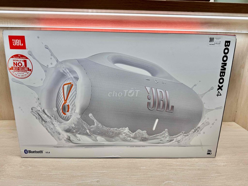 Loa Bluetooth JBL Boombox 4 new pgi trắng ghi. Mua bán Tivi, Âm thanh tại Quận Liên Chiểu Đà Nẵng được đăng bởi Mua Bán Loa Chính Hãng Đà Nẵng hình 1