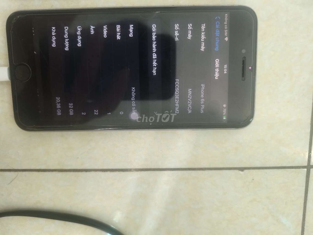Apple iPhone 6s Plus 32GB Xám Like New. Mua bán Điện thoại tại Quận Hà Đông Hà Nội được đăng bởi Sói Lang hình 1