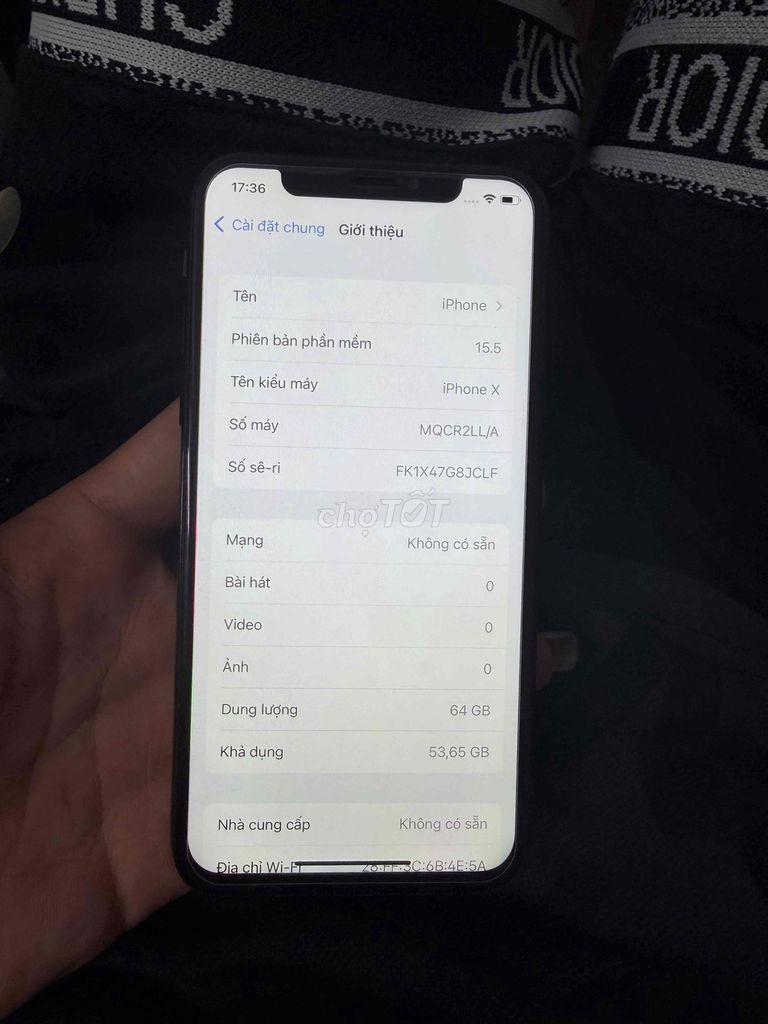 Apple iPhone X 64GB Đen Đã thay màn, pin. Mua bán Điện thoại tại Huyện Thanh Trì Hà Nội được đăng bởi  tài hình 1