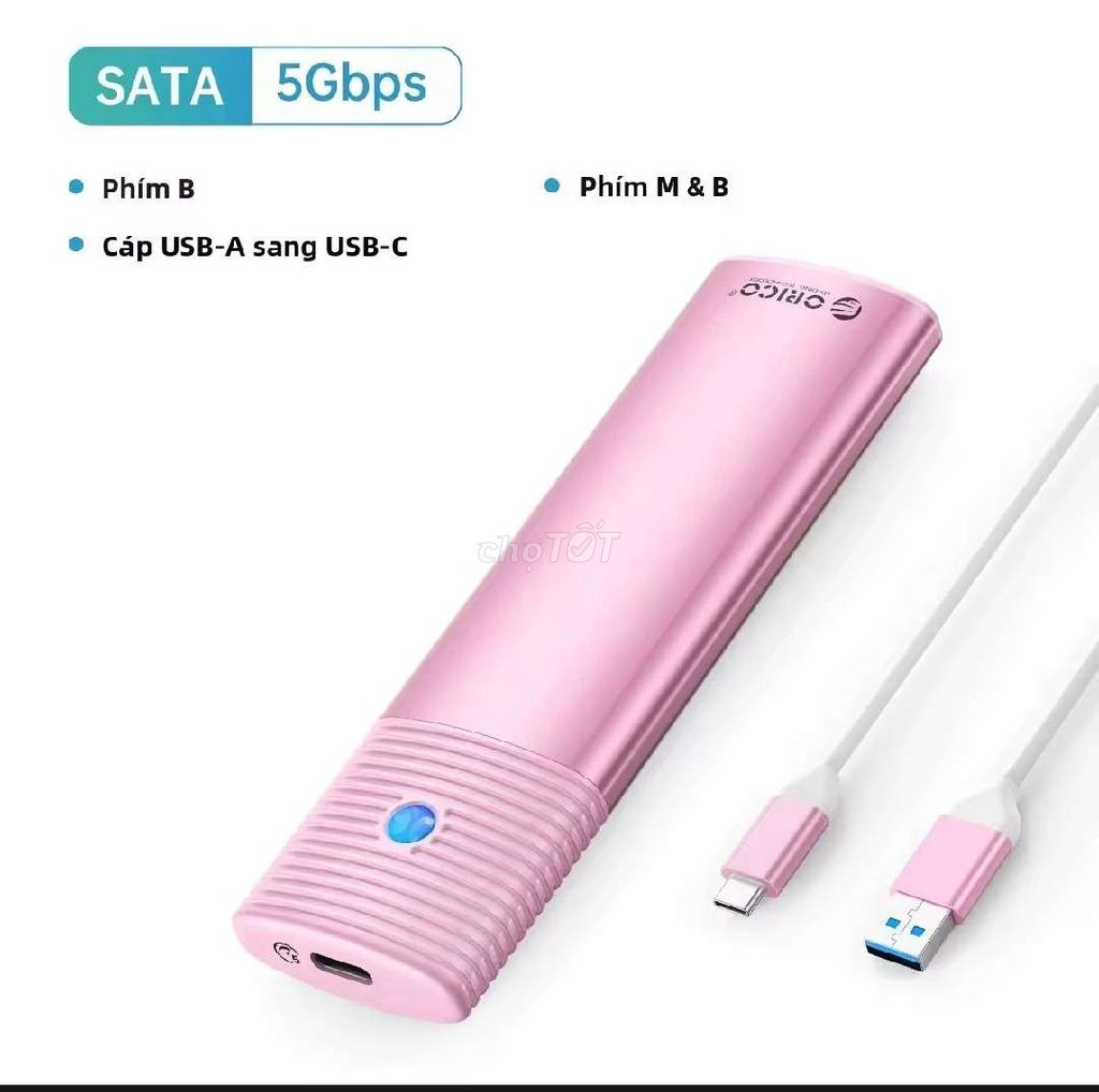 Box ổ cứng Orico M2 SATA Nhôm Hồng USB-C. Mua bán Phụ kiện (Màn hình, Chuột...) tại Thành phố Thủ Đức Tp Hồ Chí Minh được đăng bởi Binh hình 1