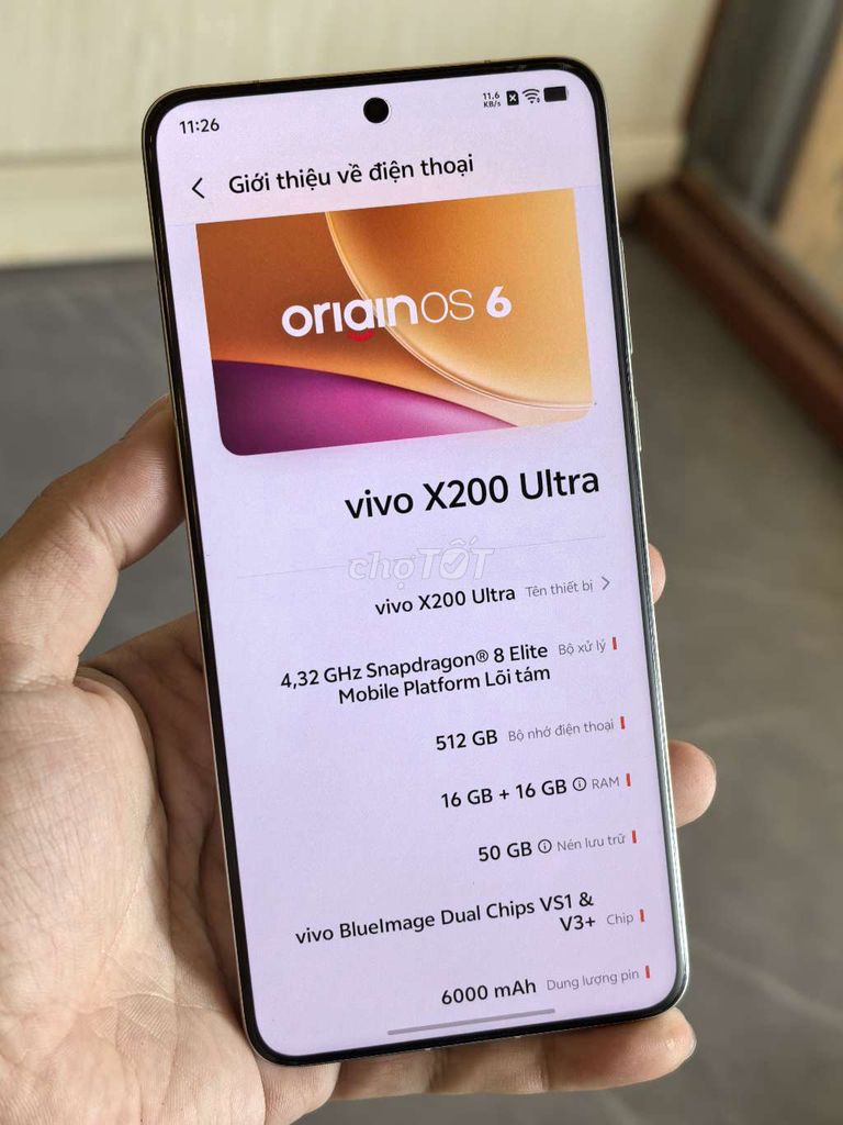 Vivo X200 Ultra 512GB Trắng bán hoặc giao lưu. Mua bán Điện thoại tại Quận Ngũ Hành Sơn Đà Nẵng được đăng bởi QH hình 1