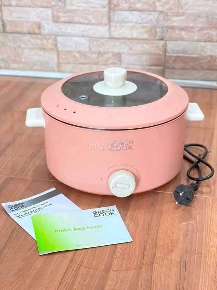 NỒI LẨU ĐIỆN ĐA NĂNG GREEN COOK 4.0L