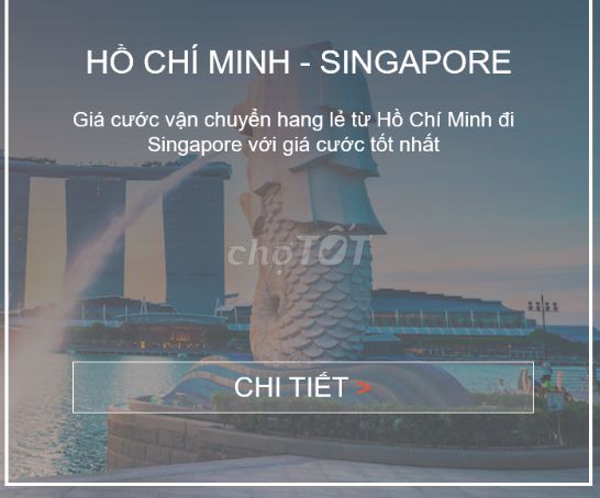 Cước Vận Chuyển Hàng Lẻ Từ Việt Nam đi Singapore