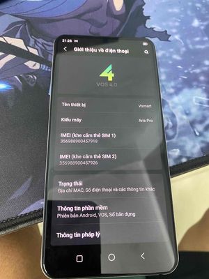 Bán Điện Thoại Vsmart Aris Pro 8/128 GB. Mua bán Điện thoại tại Huyện Hoài Đức Hà Nội được đăng bởi Đình Tú