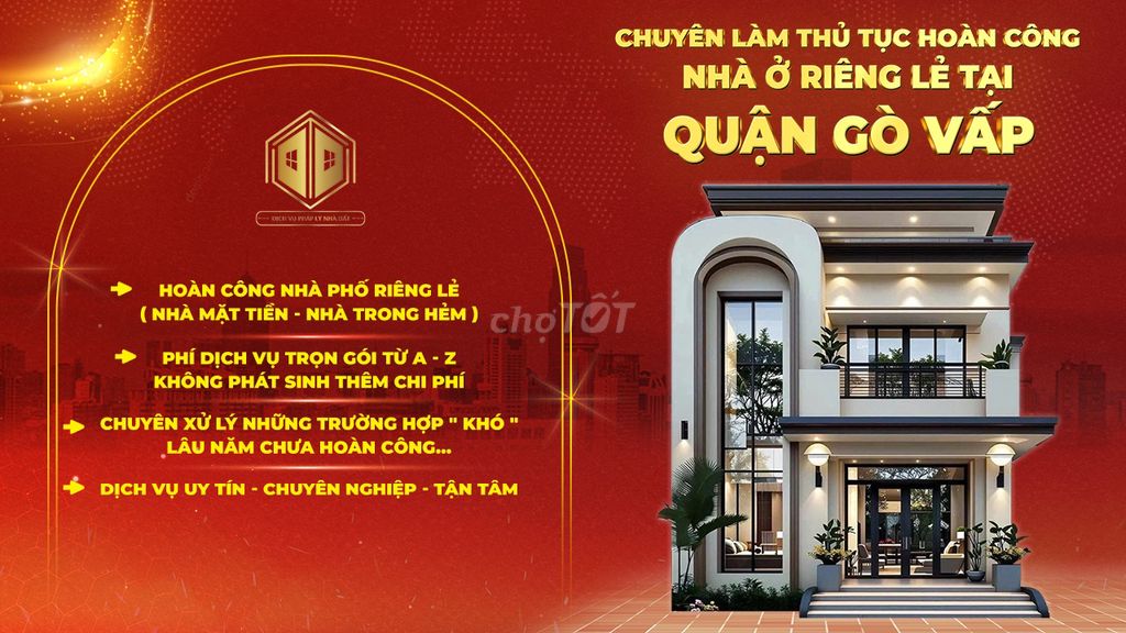HOÀN CÔNG NHÀ QUẬN GÒ VẤP UY TÍN TRỌN GÓI PHÍ RẺ