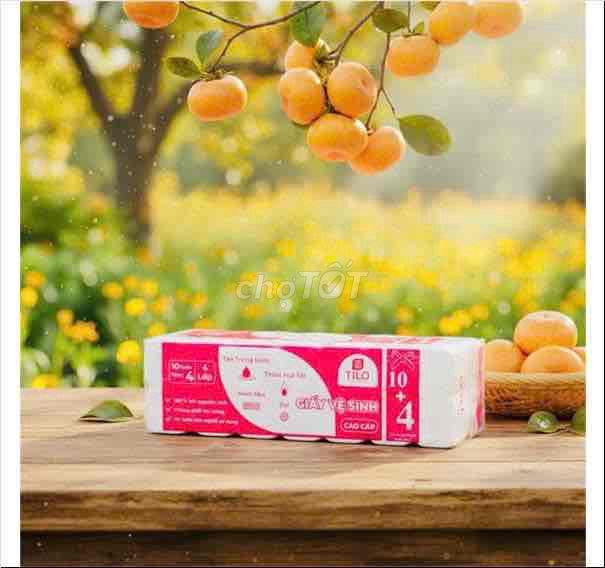 Giấy vệ sinh Tilo 4 lớp bịch 14 cuộn. Mua bán Thiết bị vệ sinh, nhà tắm tại Thành phố Hà Tĩnh Hà Tĩnh được đăng bởi Đại Lý Quang Trung hình 1