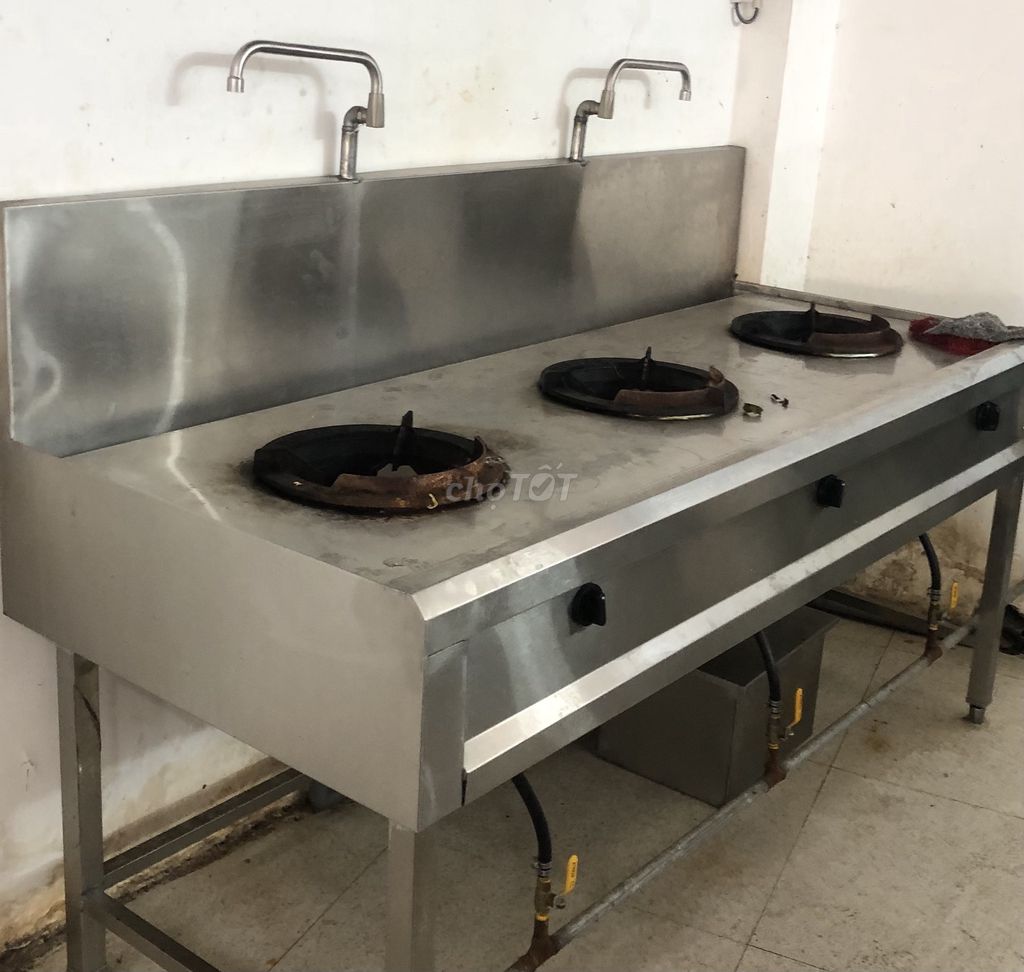 Bếp Á 3 họng Inox 201 đã sử dụng. Mua bán Bếp, lò, đồ điện nhà bếp tại Huyện Long Thành Đồng Nai được đăng bởi Anh Bảo hình 1