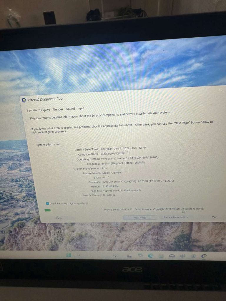 Acer Aspire 3 I5-1235u 15.6 inch 8GB/SSD 256GB. Mua bán Laptop tại Quận Hoàng Mai Hà Nội được đăng bởi Gia Hân Computer hình 1