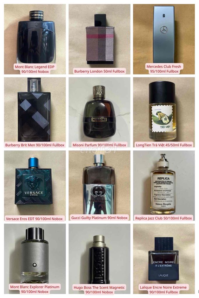 Nước hoa chính hãng nhiều loại MontBlanc Burberry. Mua bán Nước hoa tại Quận 7 Tp Hồ Chí Minh được đăng bởi LK hình 1