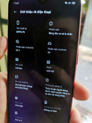 Oppo F9¶64GB Chính Hãng Ram 4GB Mạnh Ngon Pin Khỏe. Mua bán Điện thoại tại Quận 6 Tp Hồ Chí Minh được đăng bởi Điện Thoại Máy Tính Bảng