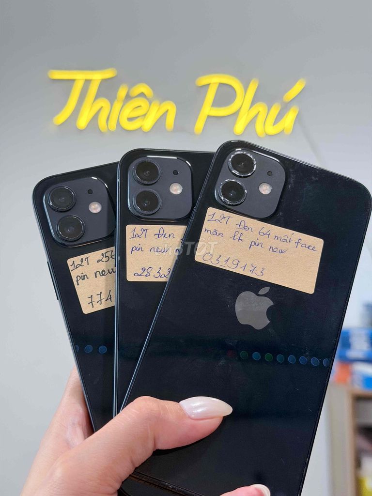 Apple iPhone 12T 64GB Đen Màn lk mất face pin new. Mua bán Điện thoại tại Quận Thanh Khê Đà Nẵng được đăng bởi Thiên phú  hình 1