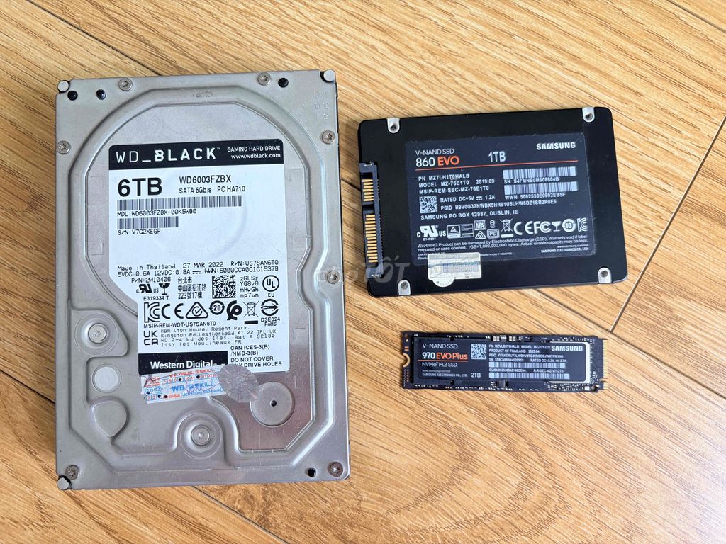 ssd nvme hdd 6TB, 2TB, 1TB. Mua bán Linh kiện (RAM, Card...) tại Thành phố Buôn Ma Thuột Đắk Lắk được đăng bởi Nguyen Van Mung hình 1