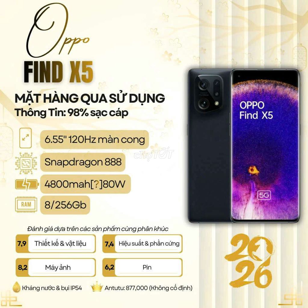 Oppo Find X5 8/256GB Quốc Tế. Mua bán Điện thoại tại Quận Ninh Kiều Cần Thơ được đăng bởi Zelda Phone hình 1