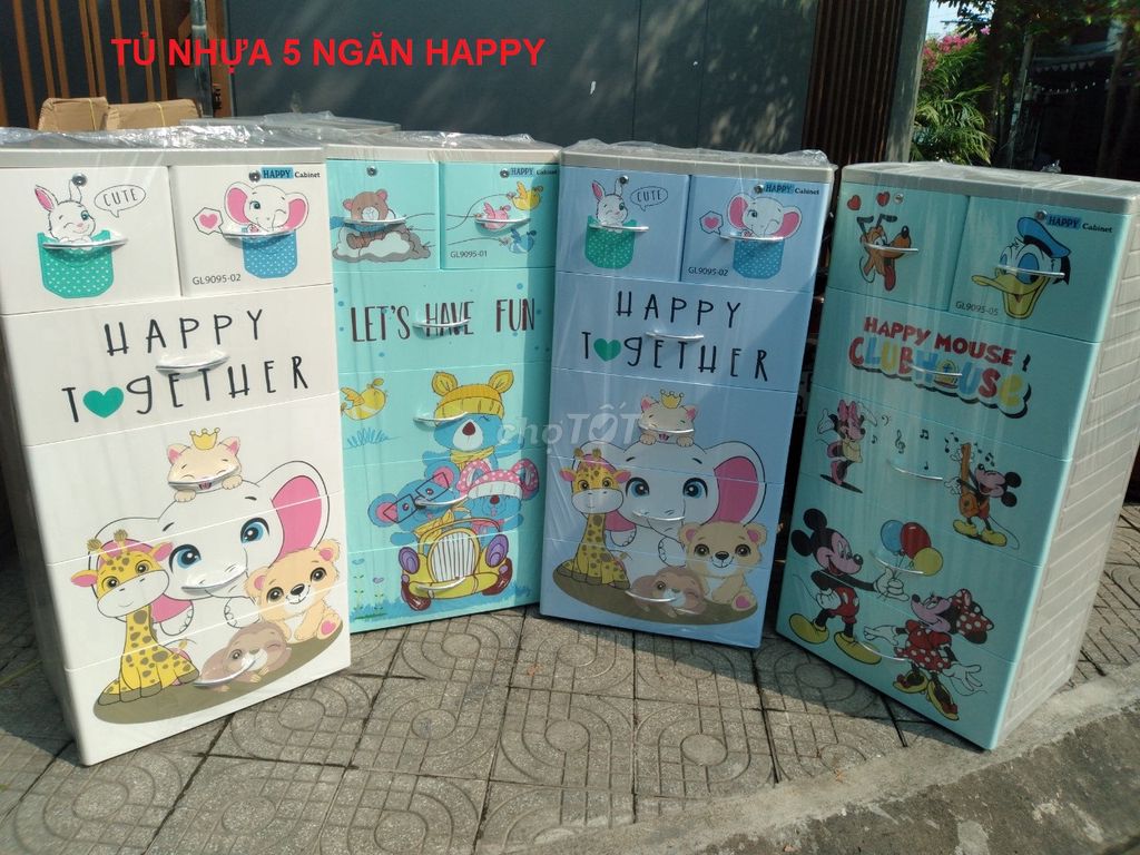 TỦ NHỰA HAPPY 5 TẦNG GL