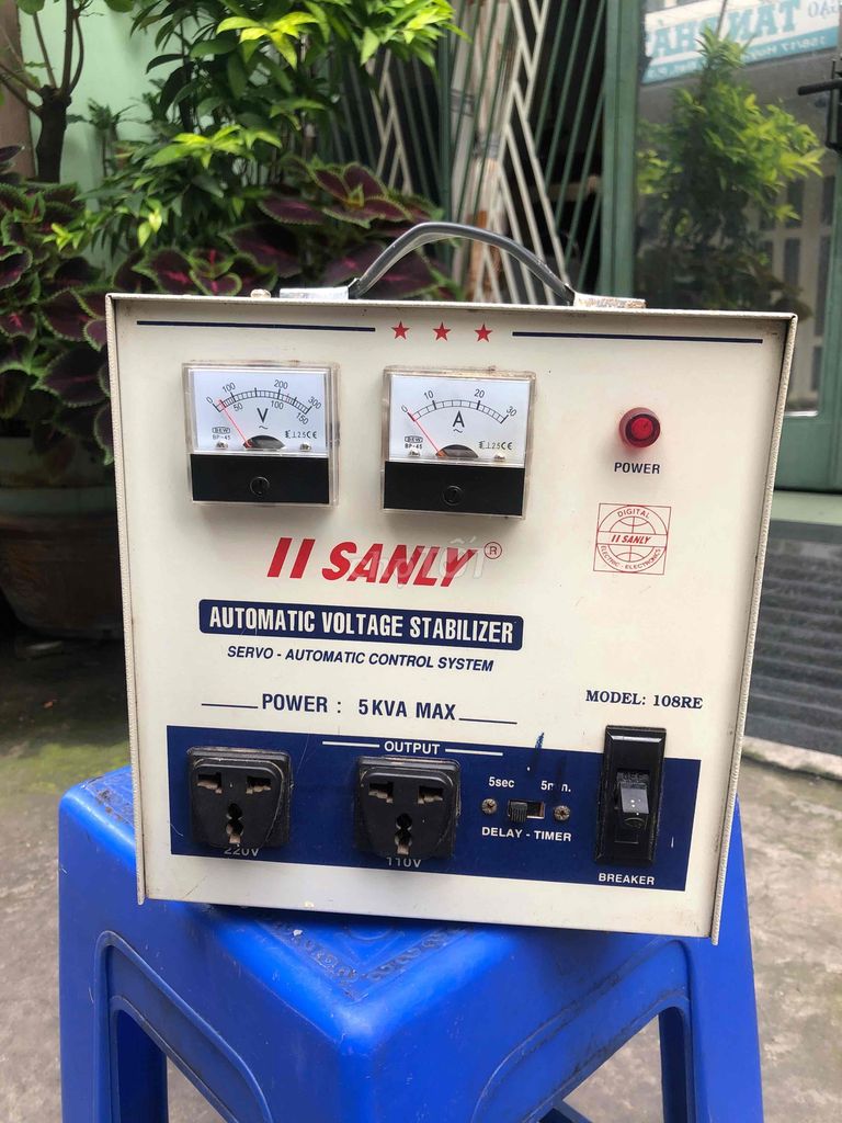 ổn áp 5kva máy zin đẹp ra điện 100-110-220v