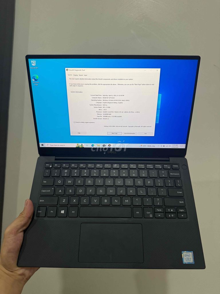 Dell XPS 13 9380 i7-8565U 13.3 inch 16GB/256GB. Mua bán Laptop tại Huyện Hóc Môn Tp Hồ Chí Minh được đăng bởi  Hải laptop US hình 1