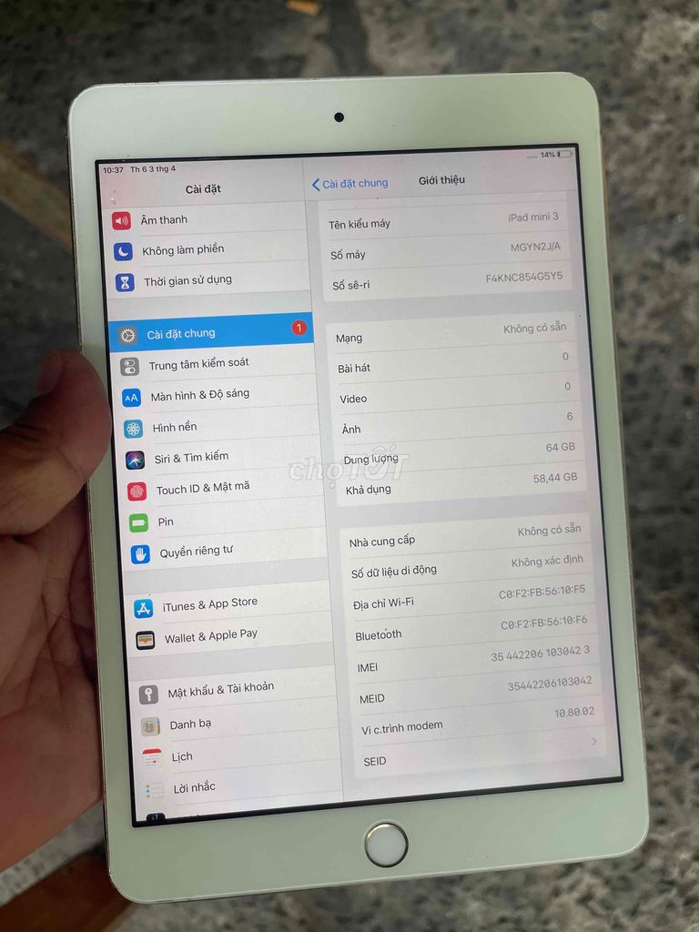 Apple iPad mini 3 64GB Vàng. Mua bán Máy tính bảng tại Quận Bình Tân Tp Hồ Chí Minh được đăng bởi thanh phuong hình 1