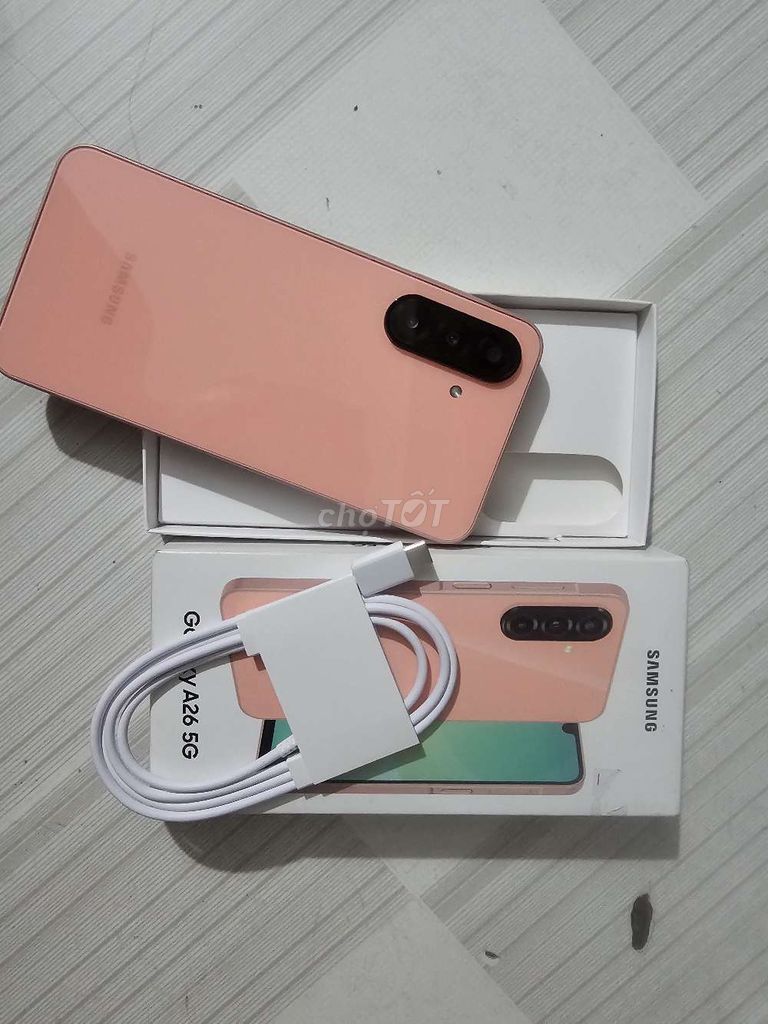 Samsung Galaxy A26 5G 128GB Hồng Đã sử dụng. Mua bán Điện thoại tại Thành phố Thuận An Bình Dương được đăng bởi Điện Máy Trả Góp hình 1