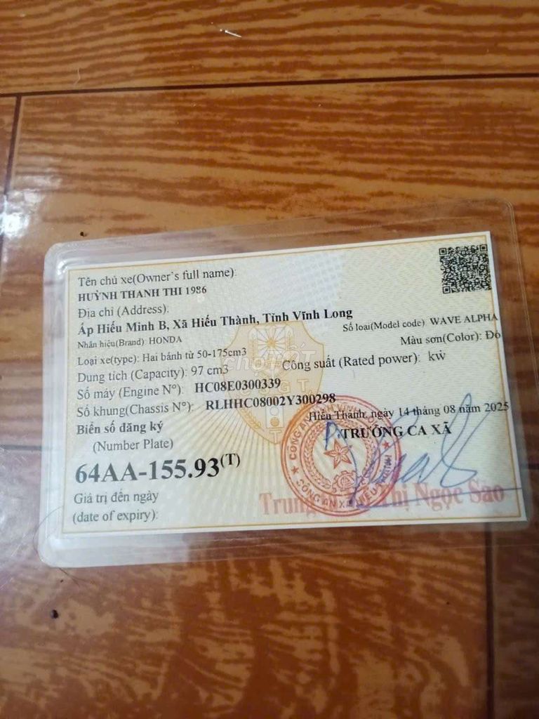 Anpha 2002.zin. Mua bán Xe máy tại Huyện Vũng Liêm Vĩnh Long được đăng bởi khanh hình 4