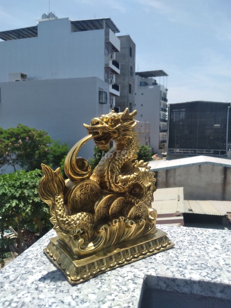 Tượng phong thủy Hoàng Long Tụ Bảo. Mua bán Đồ sưu tầm, đồ cổ tại Quận Ngũ Hành Sơn Đà Nẵng được đăng bởi PG Mart hình 1