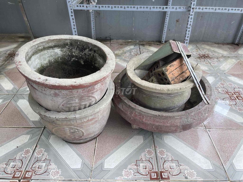 Chậu cây Xi măng Xám, Đỏ. Mua bán Cây cảnh, đồ trang trí tại Quận Hải Châu Đà Nẵng được đăng bởi Đỗ Tùng hình 1