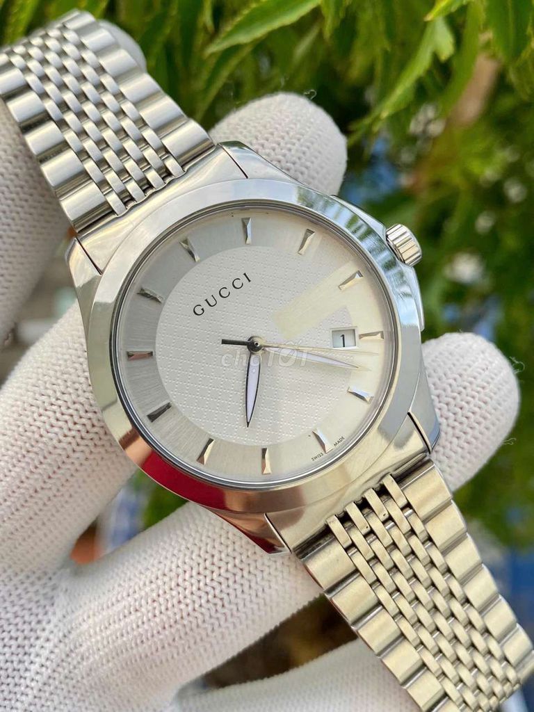 Đồng hồ Gucci Thụy Sĩ Nam Bạc. Mua bán Đồng hồ tại Huyện Thuỷ Nguyên Hải Phòng được đăng bởi Kim Huệ  hình 1