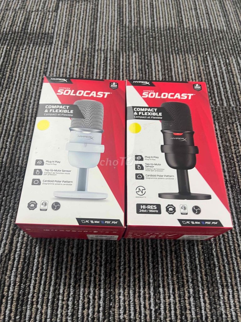 Microphone HyperX Solocast Trắng, Đen. Mua bán Tivi, Âm thanh tại Thành phố Thủ Đức Tp Hồ Chí Minh được đăng bởi THIENLAM PC JAPAN hình 1