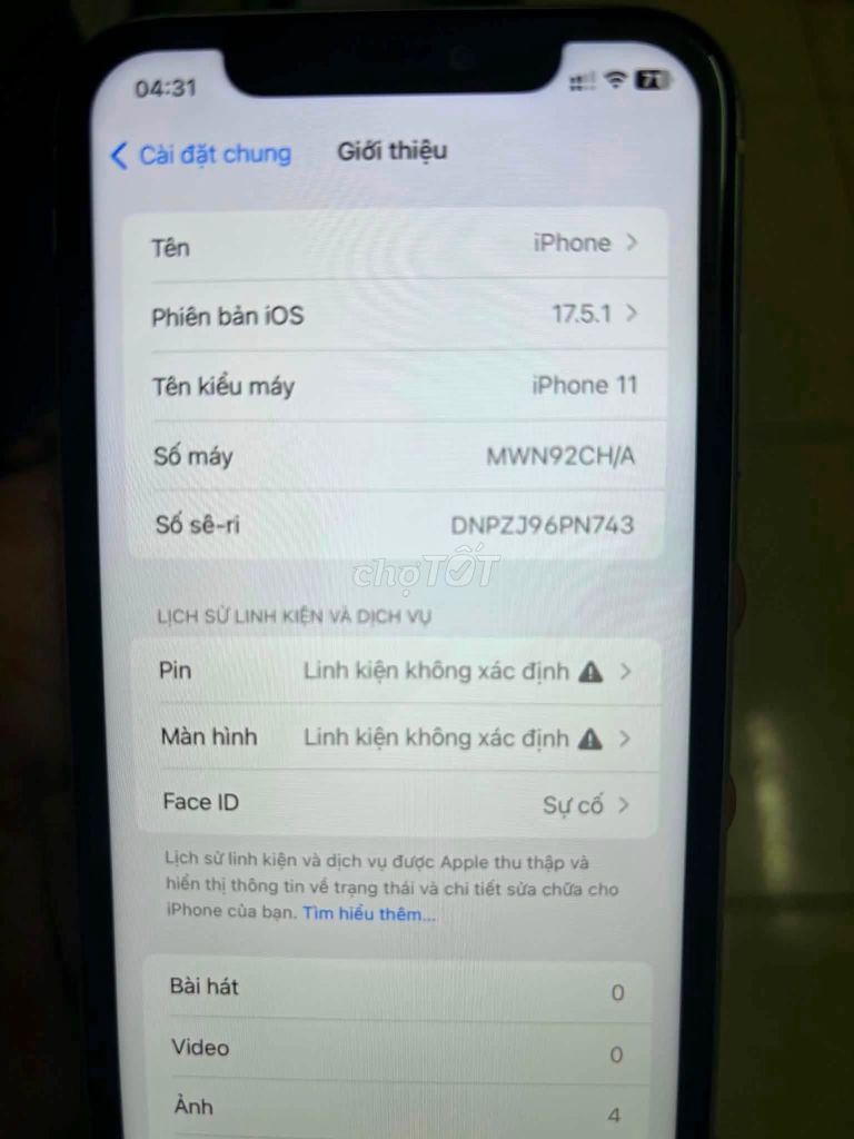 Apple iPhone 11 128GB CH/A Mất Face ID. Mua bán Điện thoại tại Quận 10 Tp Hồ Chí Minh được đăng bởi Hội Đồ Điện Tử hình 1