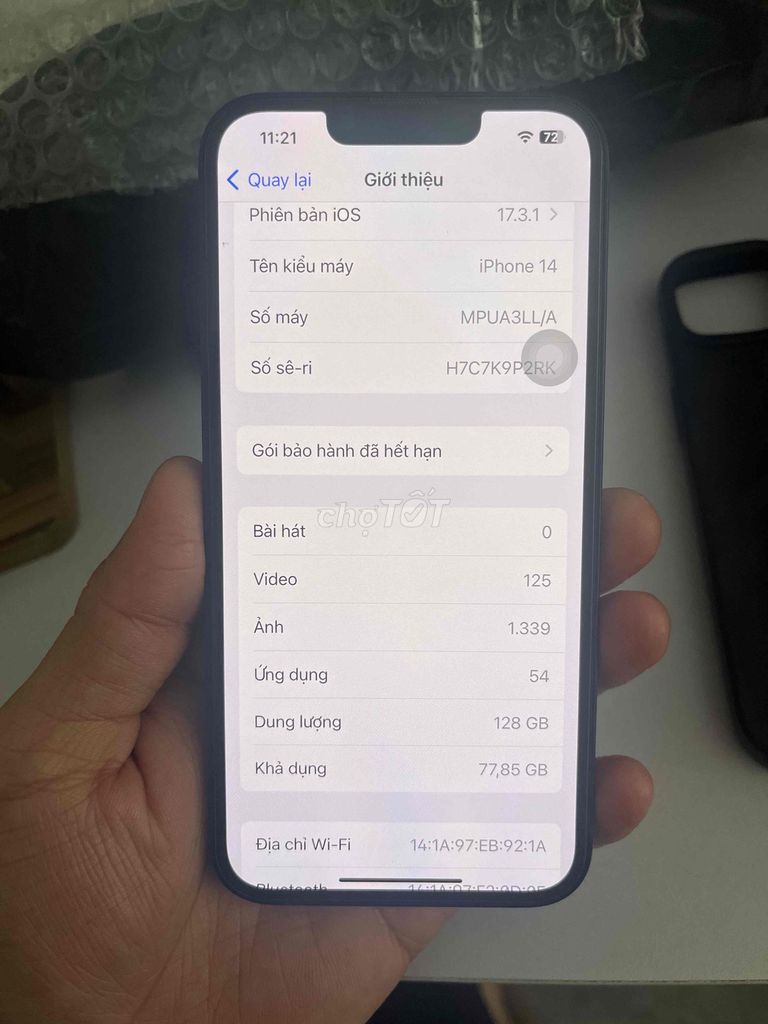 iPhone 14 mdm 128GB. Mua bán Điện thoại tại Quận Ninh Kiều Cần Thơ được đăng bởi khang hình 1