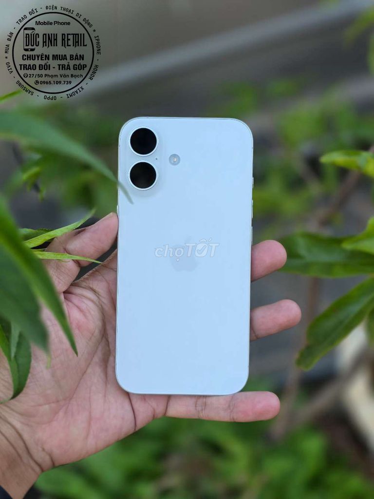 Apple iPhone 16 Trắng. Mua bán Điện thoại tại Thành phố Buôn Ma Thuột Đắk Lắk được đăng bởi Đức Anh Retail hình 1