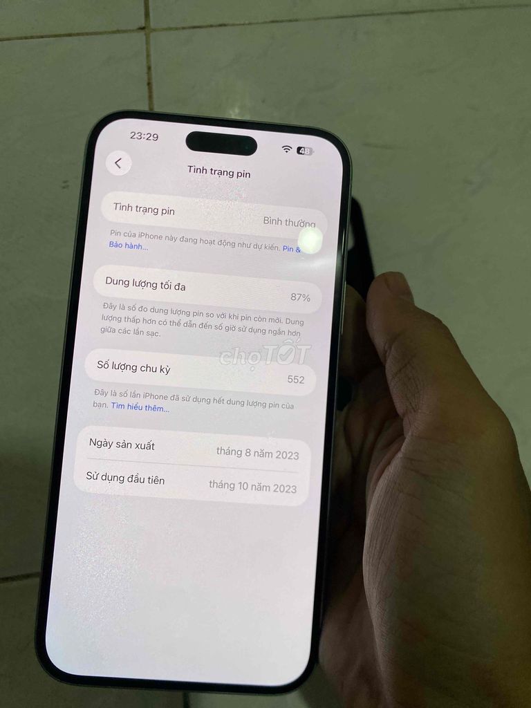 iPhone 15 Plus 128GB Xanh lá LL/A. Mua bán Điện thoại tại Quận Bình Tân Tp Hồ Chí Minh được đăng bởi Bùi Thành Danh hình 1