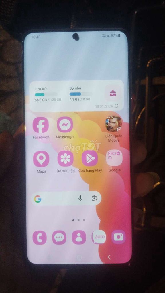 Samsung S20 128GB Đen. Mua bán Điện thoại tại Quận 12 Tp Hồ Chí Minh được đăng bởi Triệu Vân  hình 1