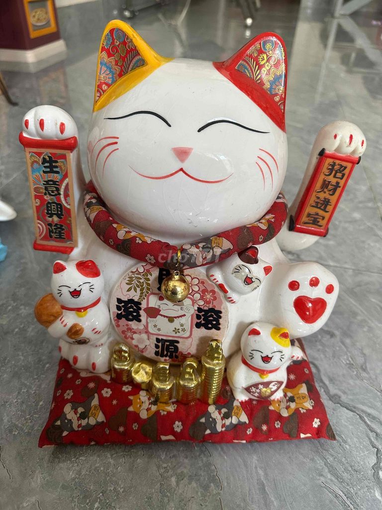 Mèo thần tài Gốm sứ 28-30cm Lỗi pin nên ko Vẫy Tay. Mua bán Đồ sưu tầm, đồ cổ tại Quận 12 Tp Hồ Chí Minh được đăng bởi Nguyễn Thu hình 1