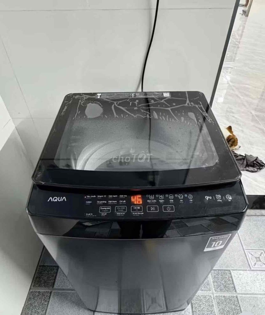 Máy giặt Aqua 9kg Xám Đã sử dụng. Mua bán Máy giặt tại Huyện Long Thành Đồng Nai được đăng bởi Tên chưa cung cấp hình 1