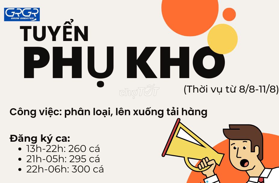 [BÌNH DƯƠNG] TUYỂN THỜI VỤ KHO SHOPEE. Việc làm tại Thị xã Bến Cát Bình Dương được đăng bởi GRGR hình 2