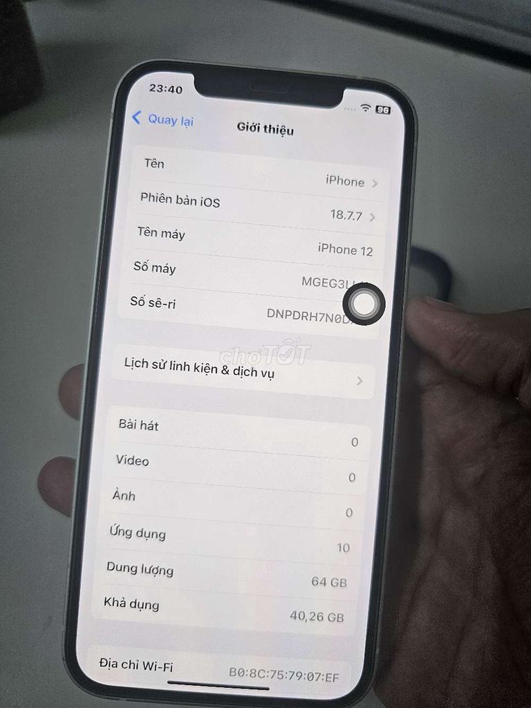 iPhone 12 64GB Lock .. Mua bán Điện thoại tại Thành phố Long Xuyên An Giang được đăng bởi IP 12prm hình 1