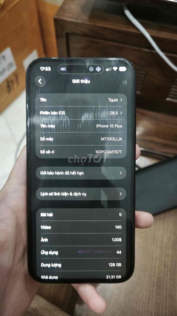 Apple iPhone 15 Plus 128GB Đen. Mua bán Điện thoại tại Quận Hoàng Mai Hà Nội được đăng bởi Minh hình 1