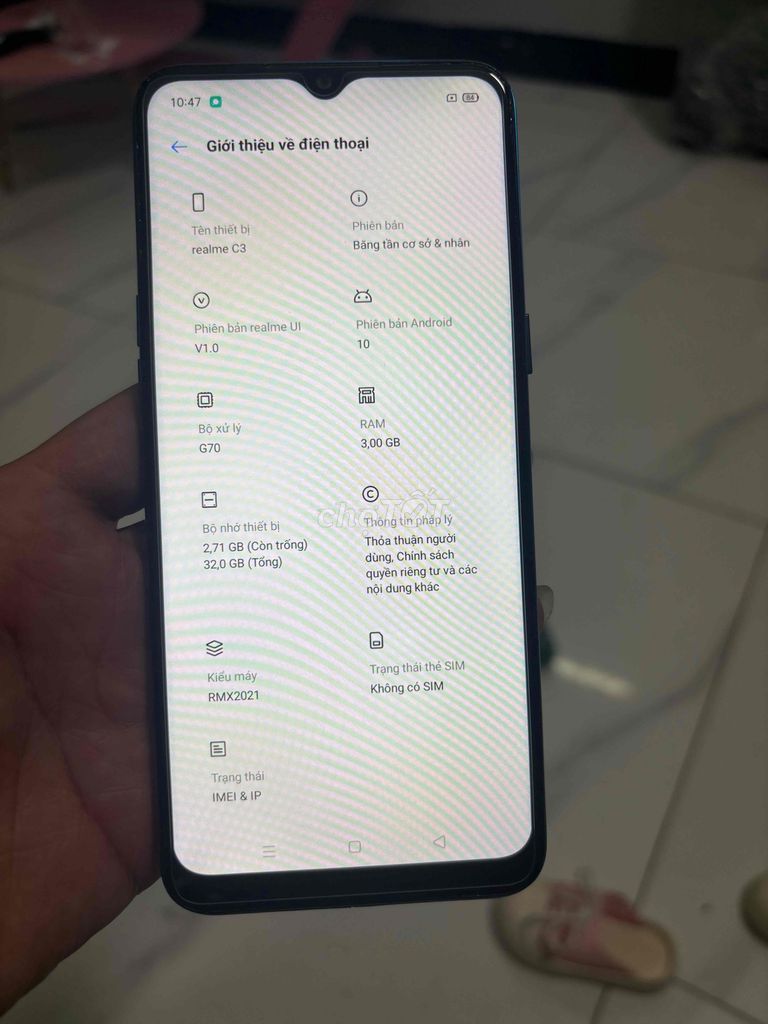 Realme C3 32GB Xanh. Mua bán Điện thoại tại Thành phố Bà Rịa Bà Rịa - Vũng Tàu được đăng bởi thanh lý hình 1