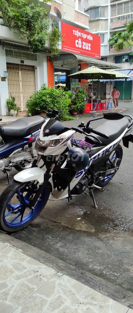 Suzuki raider F150, Trắng Đen Xanh 2020. Mua bán Xe máy tại Quận 3 Tp Hồ Chí Minh được đăng bởi A.Thinh hình 3