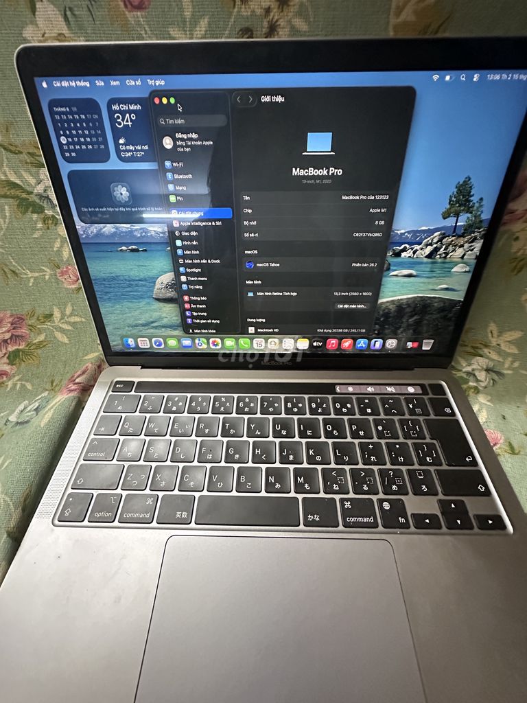 Apple MacBook Pro M1 13.3 inch 8GB/256GB Like New. Mua bán Laptop tại Quận 1 Tp Hồ Chí Minh được đăng bởi Mai Anh hình 1