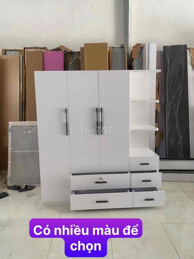 Tủ quần áo nhựa Đài Loan 3 cánh liền kệ 1m60. Mua bán Tủ, kệ gia đình tại Quận Phú Nhuận Tp Hồ Chí Minh được đăng bởi Nội Thất Gia Đình hình 1