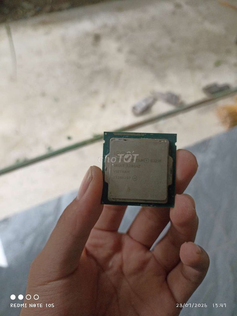 CPU Intel Pentium G3250 3.20GHz Việt Nam. Mua bán Linh kiện (RAM, Card...) tại Huyện Thạnh Phú Bến Tre được đăng bởi Ngô Nguyễn Trungkhang hình 1
